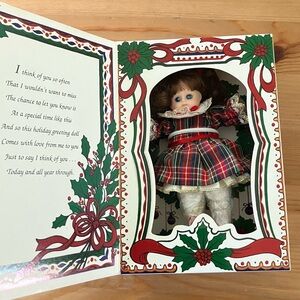 GUC Marie Osmond Christmas Greeting Card Doll Knickerbocker 1993 Limited Ed
